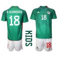 Meksiko Andres Guardado #18 Domaci Dres za djecu SP 2022 Kratak Rukav (+ Kratke hlače)